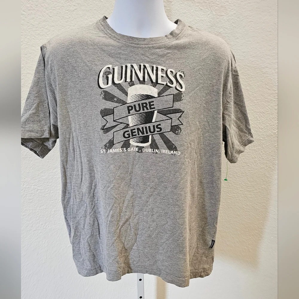 Guinness Pure Genius Gray Tee